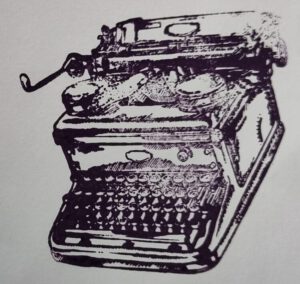 Stempeldruck Schreibmaschine